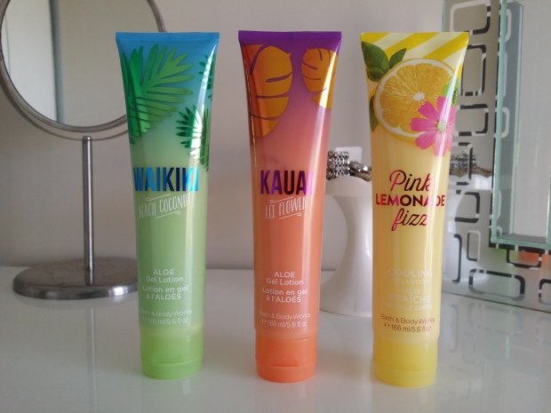 Bath and Body Works gel lotions